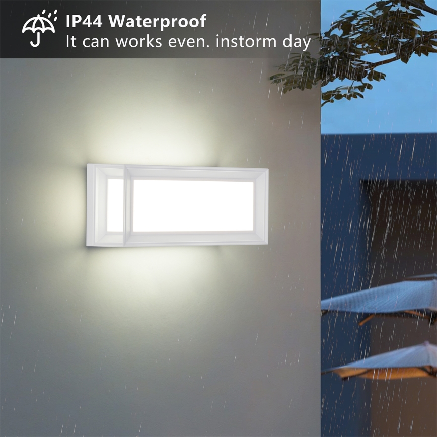Brilagi - LED Външно стенно осветително тяло PARKER LED/12W/230V бяло IP44