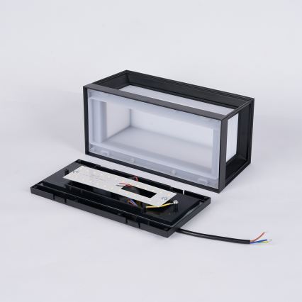 Brilagi - LED външно стенно осветително тяло PARKER LED/12W/230V черно IP44