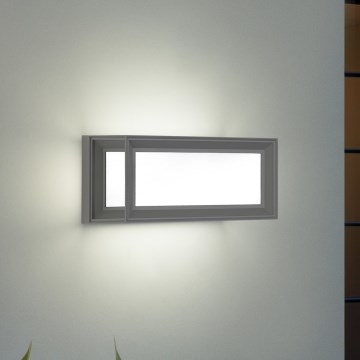 Brilagi - LED външно стенно осветително тяло PARKER LED/12W/230V сиво IP44