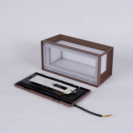 Brilagi - LED външно стенно осветително тяло PARKER LED/12W/230V кафяво IP44