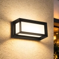 Brilagi - LED външно стенно осветително тяло PARKER със сензор LED/12W/230V, черно, IP44