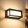 Brilagi - LED външно стенно осветително тяло PARKER със сензор LED/12W/230V, черно, IP44
