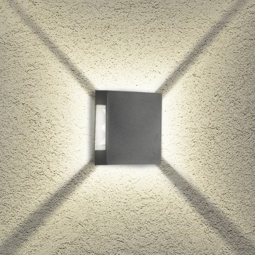 Brilagi - LED външно стенно осветително тяло QUADRAY LED/4W/230V антрацит IP65