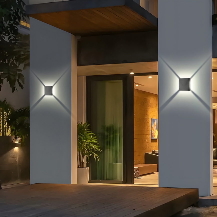 Brilagi - LED външно стенно осветително тяло QUADRAY LED/4W/230V антрацит IP65
