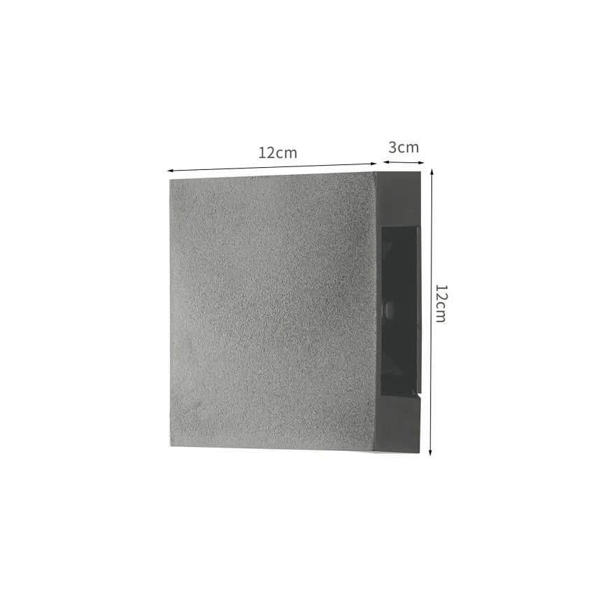 Brilagi - LED външно стенно осветително тяло QUADRAY LED/4W/230V антрацит IP65