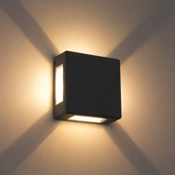 Brilagi - LED външно стенно осветително тяло QUADRAY LED/6W/230V антрацит IP54