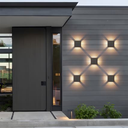 Brilagi - LED външно стенно осветително тяло QUADRAY LED/6W/230V антрацит IP54