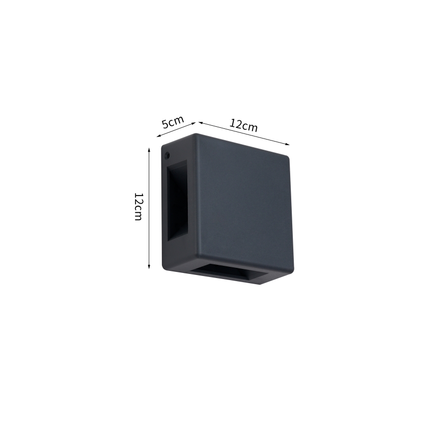 Brilagi - LED външно стенно осветително тяло QUADRAY LED/6W/230V антрацит IP54