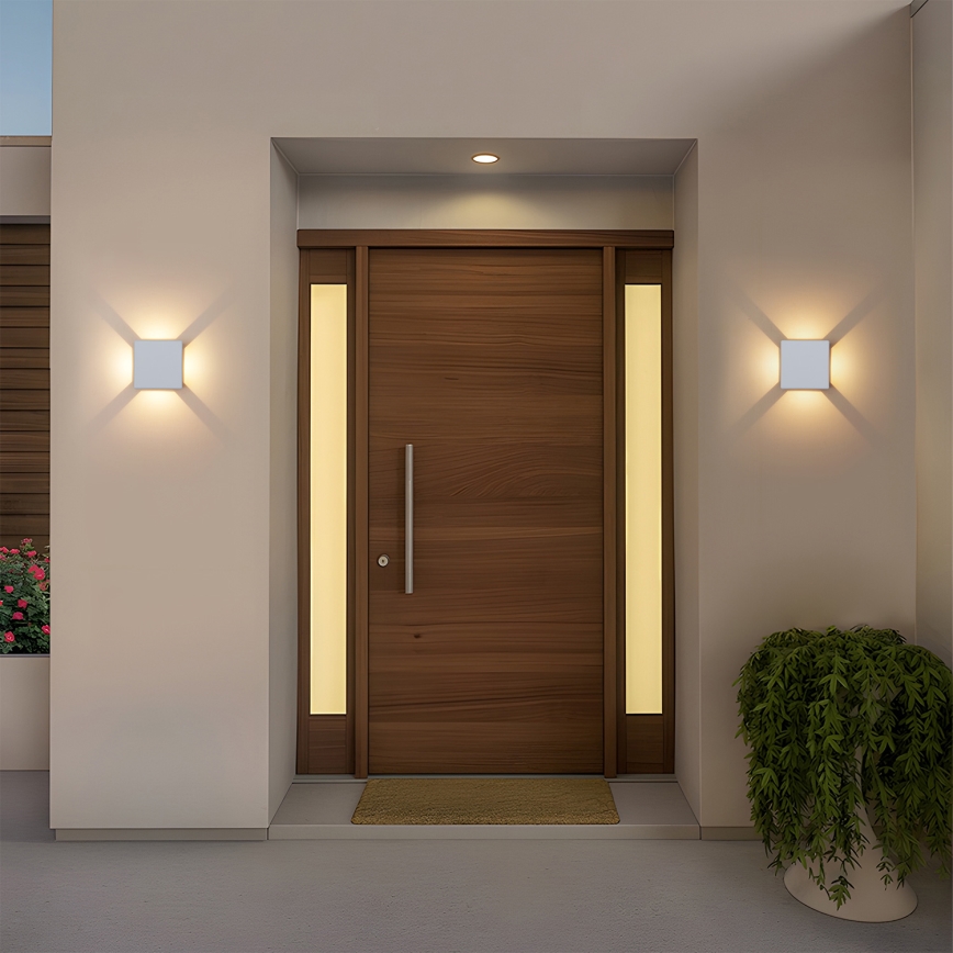 Brilagi - LED Външно стенно осветително тяло QUADRAY LED/6W/230V бяло IP54