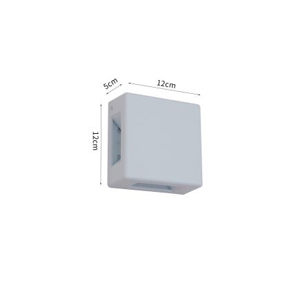 Brilagi - LED Външно стенно осветително тяло QUADRAY LED/6W/230V бяло IP54