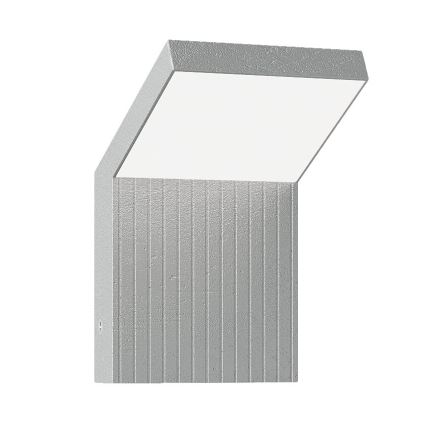 Brilagi - LED външно стенно осветително тяло RIANO LED/8W/230V, сребристо, IP65