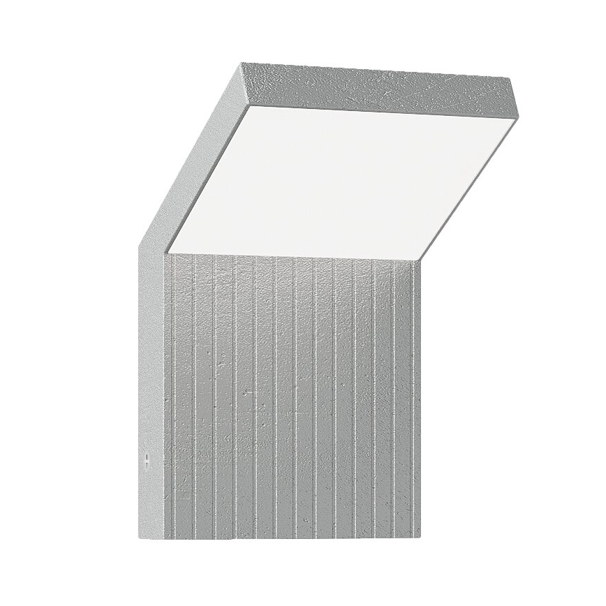 Brilagi - LED външно стенно осветително тяло RIANO LED/8W/230V, сребристо, IP65