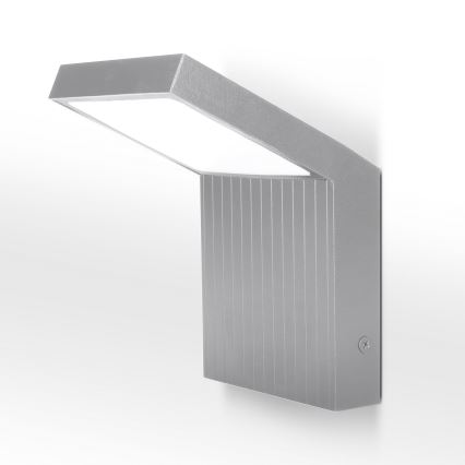Brilagi - LED външно стенно осветително тяло RIANO LED/8W/230V, сребристо, IP65