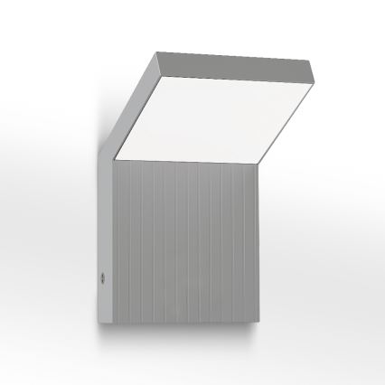 Brilagi - LED външно стенно осветително тяло RIANO LED/8W/230V, сребристо, IP65