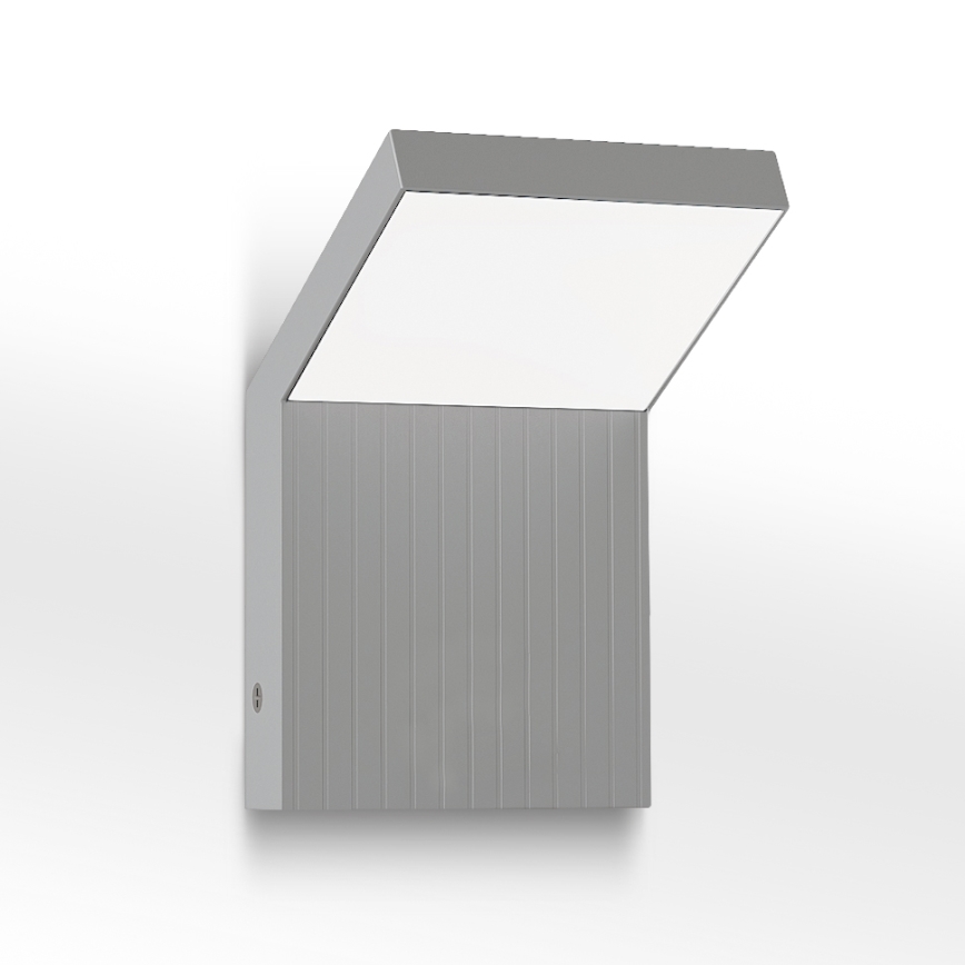 Brilagi - LED външно стенно осветително тяло RIANO LED/8W/230V, сребристо, IP65