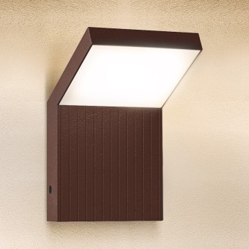 Brilagi - LED външно стенно осветително тяло RIANO LED/8W/230V кафяво IP65