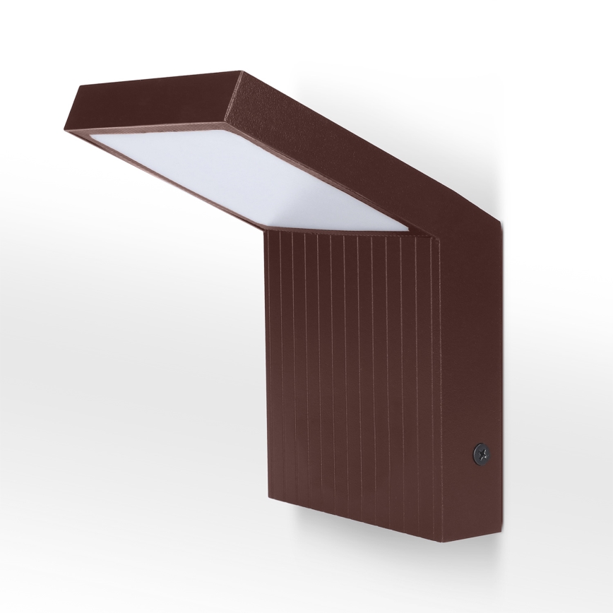 Brilagi - LED външно стенно осветително тяло RIANO LED/8W/230V кафяво IP65