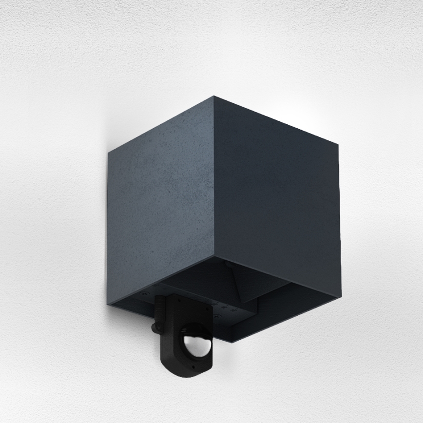 Brilagi - LED външно стенно осветително тяло със сензор CUBE LED/6W/230V антрацит IP65