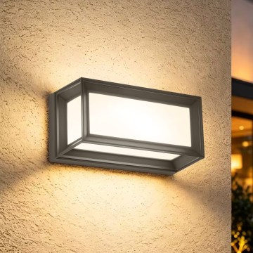Brilagi - LED външно стенно осветително тяло с сензор PARKER LED/12W/230V антрацит IP44