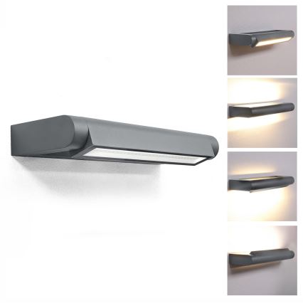 BRILAGI - LED Външно стенно осветително тяло за фасада SALERNO LED/12W/230V 35,5 cm антрацит IP65