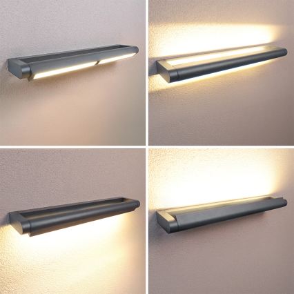 Brilagi - LED външно стенно осветително тяло SALERNO LED/24W/230V 66 см антрацит IP65