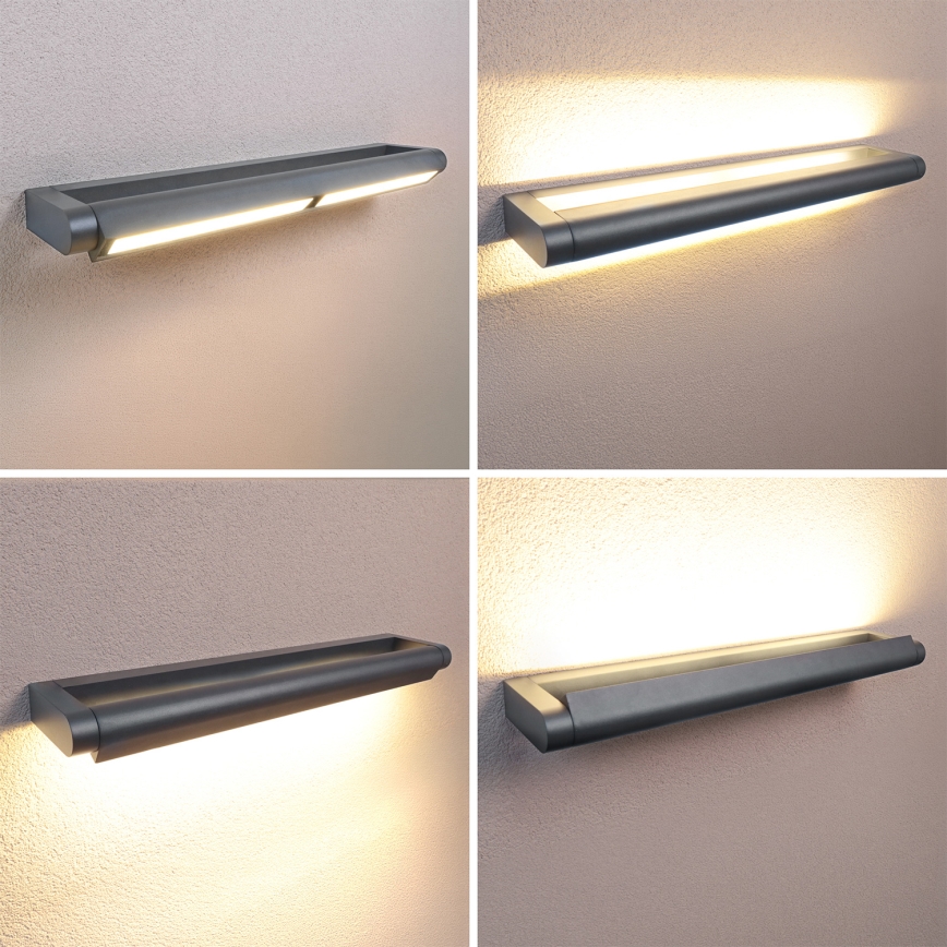 Brilagi - LED външно стенно осветително тяло SALERNO LED/24W/230V 66 см антрацит IP65