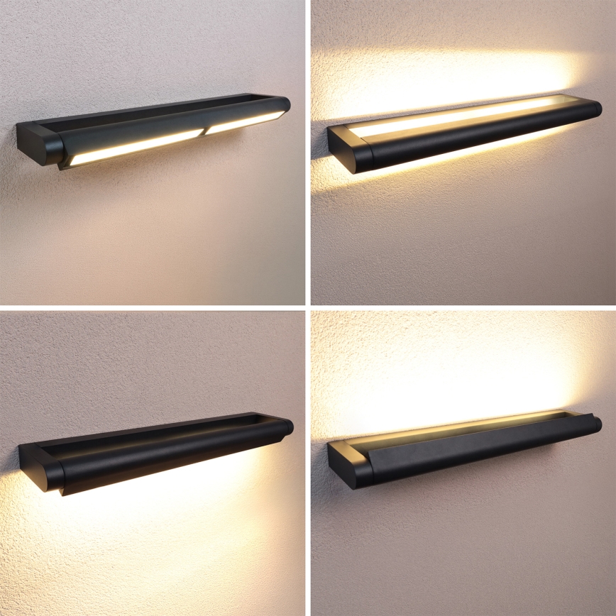 Brilagi - LED външно стенно осветително тяло SALERNO LED/24W/230V 66 см черно IP65