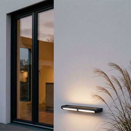 Brilagi - LED външно стенно осветително тяло SALERNO LED/24W/230V 66 см черно IP65