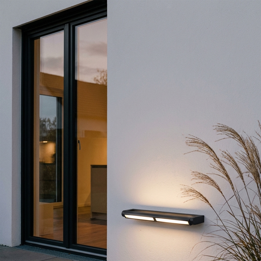 Brilagi - LED външно стенно осветително тяло SALERNO LED/24W/230V 66 см черно IP65