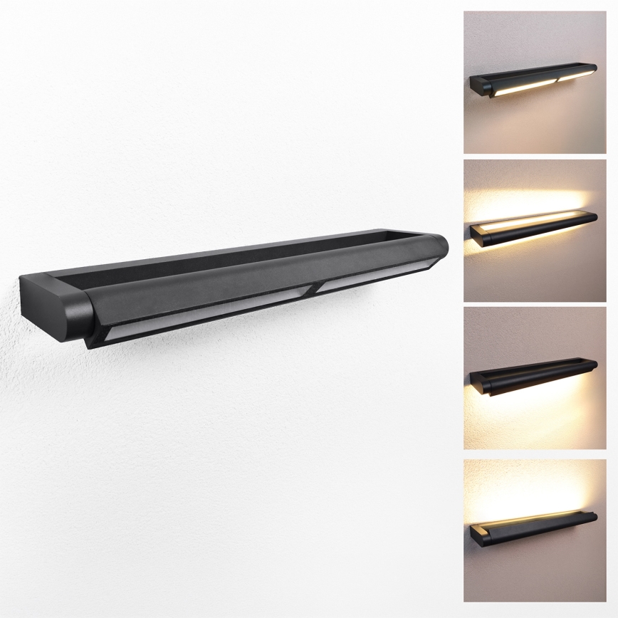 Brilagi - LED външно стенно осветително тяло SALERNO LED/24W/230V 66 см черно IP65