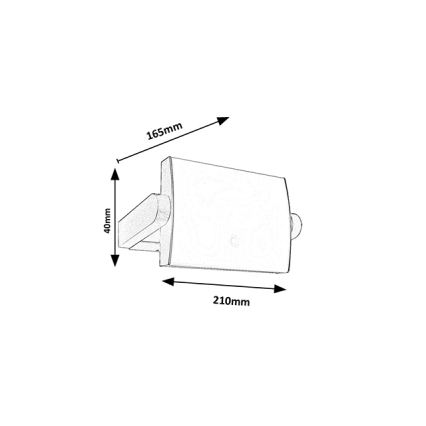 Brilagi - LED външен стенен осветител със сензор ANKLE LED/18W/230V 4000K IP65 антрацит
