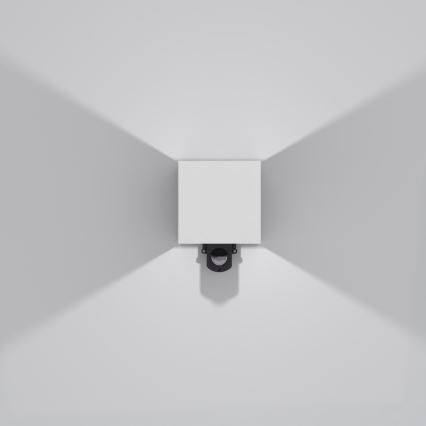 Brilagi - LED външно стенно осветително тяло със сензор CUBE LED/6W/230V сиво IP65