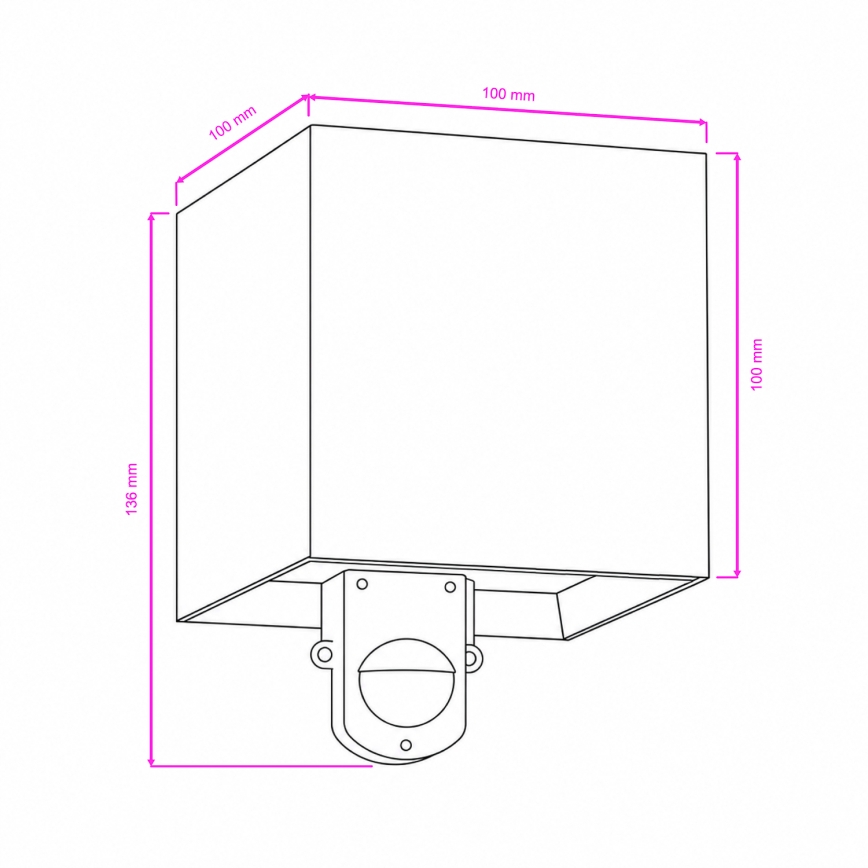BRILAGI - LED външно стенно осветително тяло със сензор CUBE LED/6W/230V, кафяво, IP65