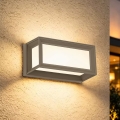 Brilagi - LED външно стеннo осветително тяло със сензор PARKER LED/12W/230V сиво IP44