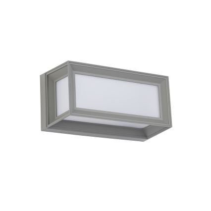 Brilagi - LED външно стеннo осветително тяло със сензор PARKER LED/12W/230V сиво IP44