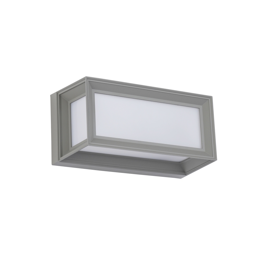Brilagi - LED външно стеннo осветително тяло със сензор PARKER LED/12W/230V сиво IP44