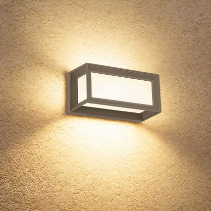 Brilagi - LED външно стеннo осветително тяло със сензор PARKER LED/12W/230V сиво IP44