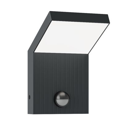 Brilagi - LED външен стенен осветител със сензор RIANO LED/8W/230V антрацит IP65