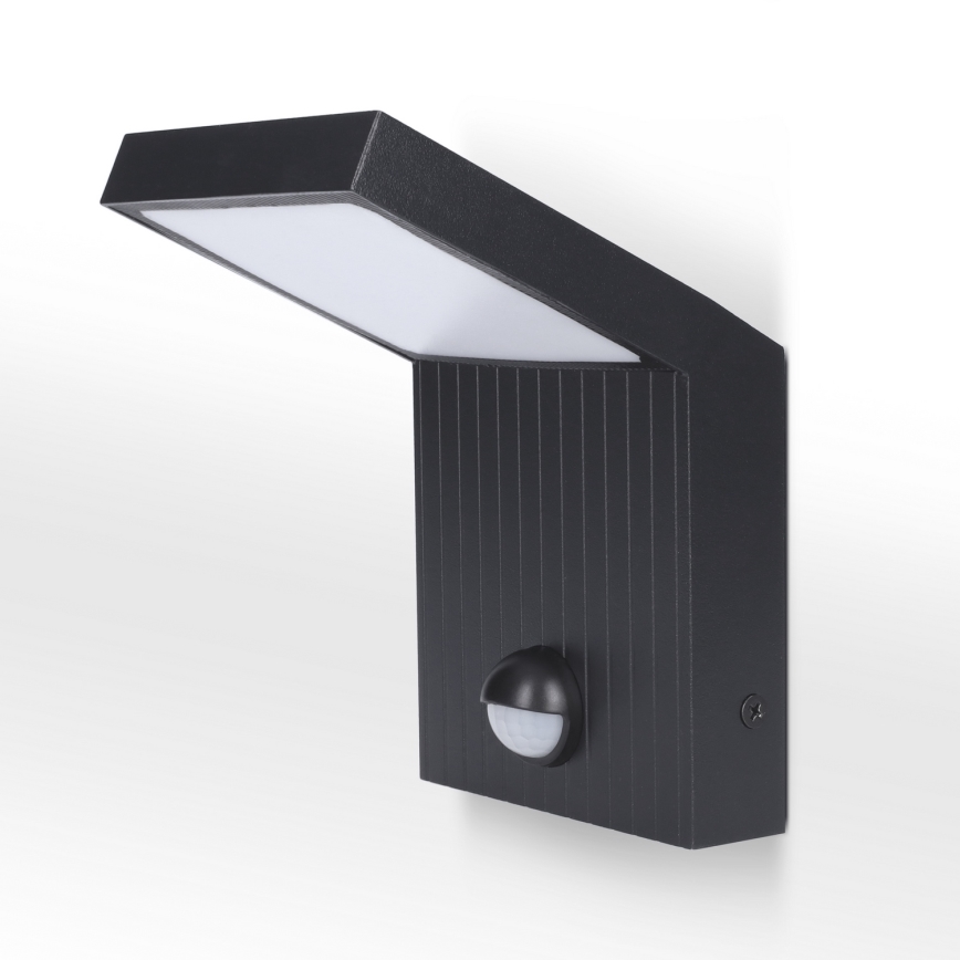 Brilagi - LED външен стенен осветител със сензор RIANO LED/8W/230V антрацит IP65