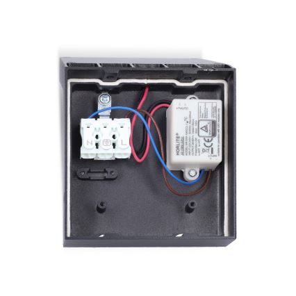 Brilagi - LED външен стенен осветител със сензор RIANO LED/8W/230V антрацит IP65