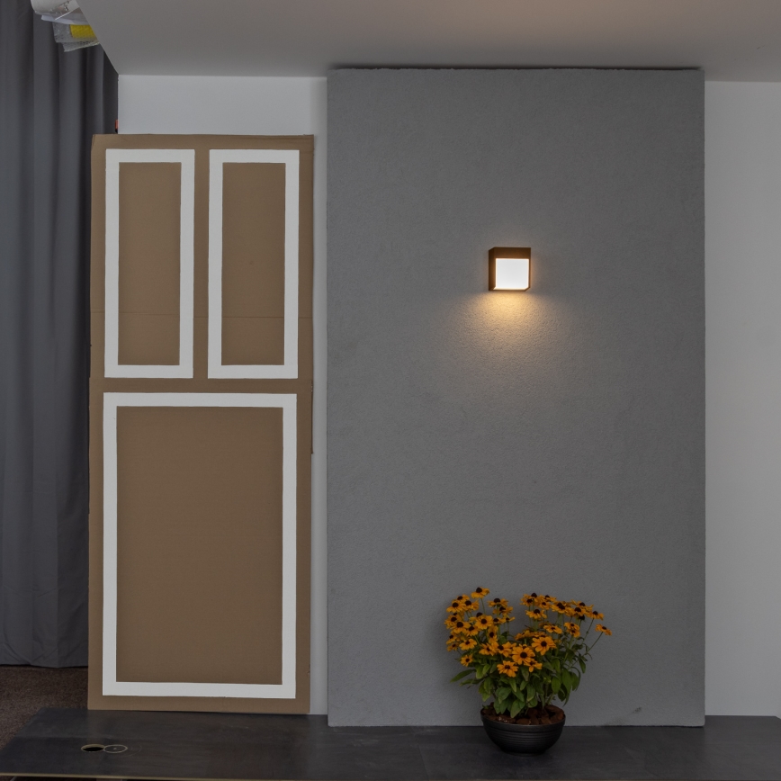 BRILAGI - LED външно стенно осветително тяло TERNI LED/12W/230V кафяво IP44