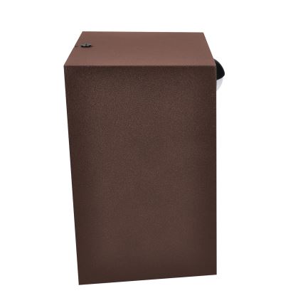 Brilagi - LED външна стенна лампа с сензор TERNI LED/12W/230V, кафява, IP44