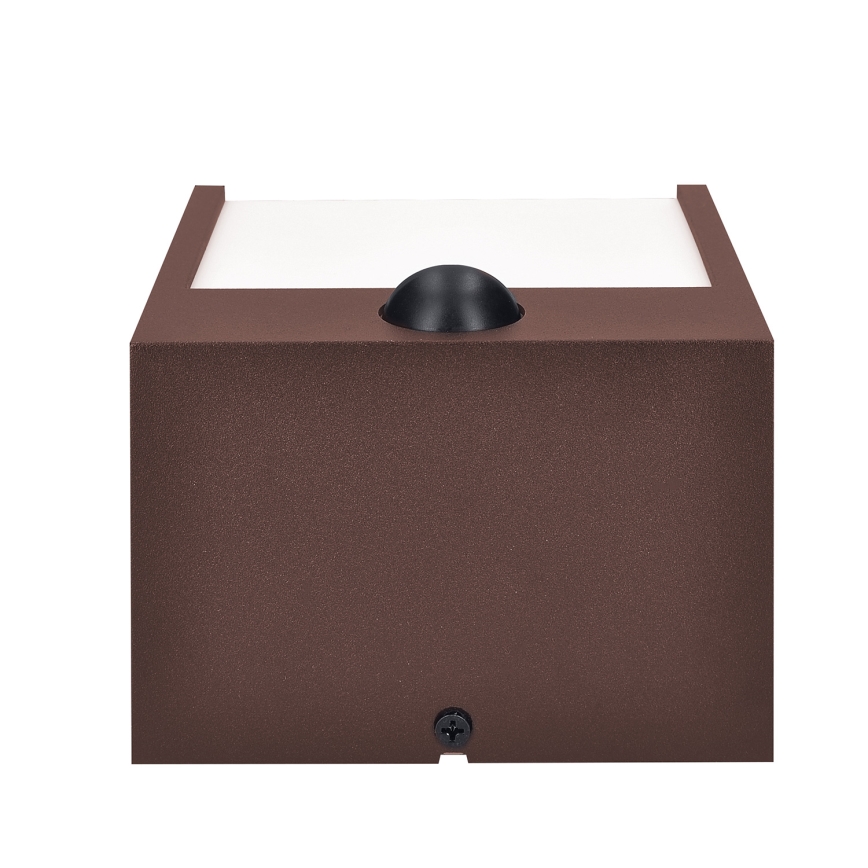 Brilagi - LED външна стенна лампа с сензор TERNI LED/12W/230V, кафява, IP44