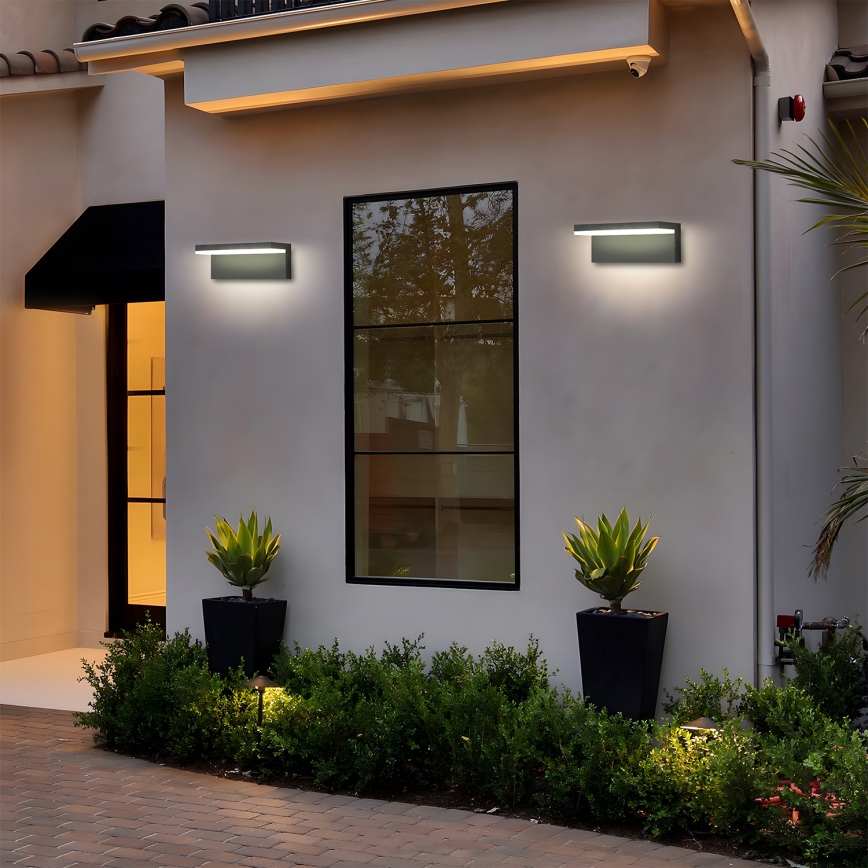 Brilagi - LED външно стенно осветително тяло TESSI LED/10W/230V антрацит IP54