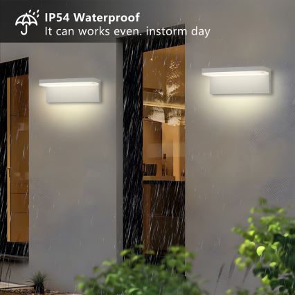 Brilagi - LED външно стенно осветително тяло TESSI LED/10W/230V бяло IP54