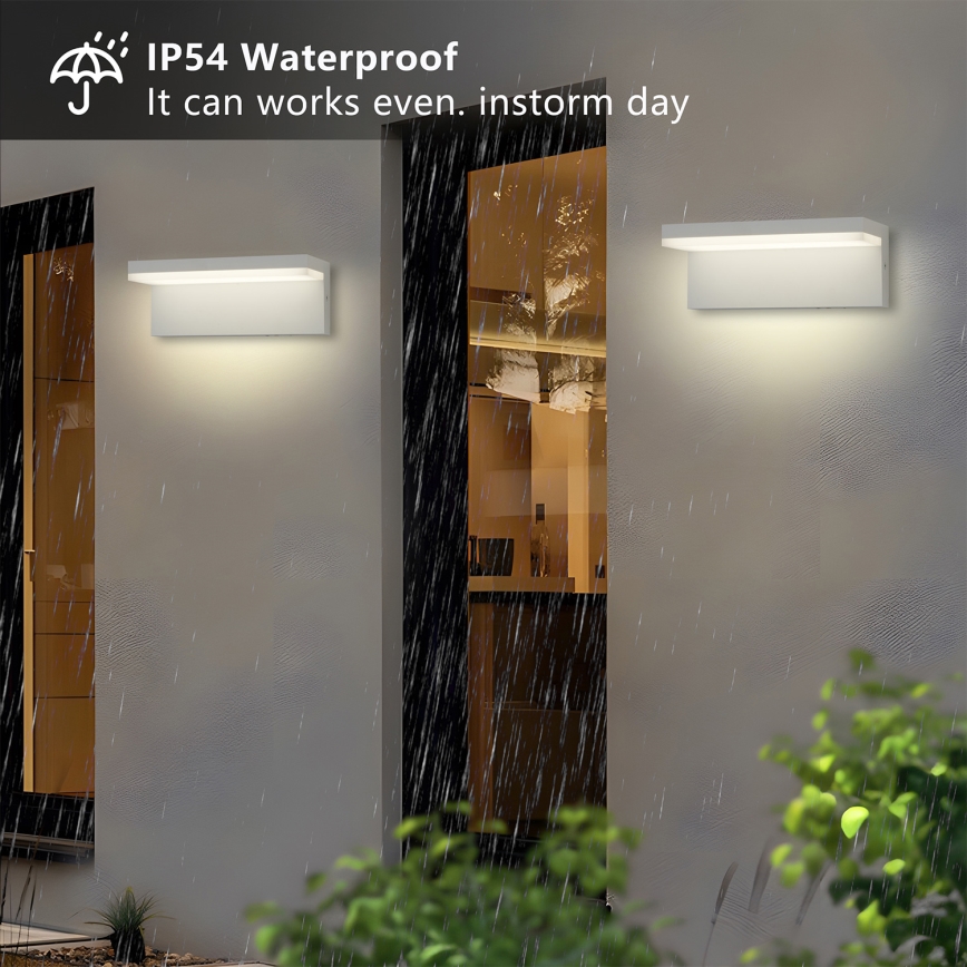 Brilagi - LED външно стенно осветително тяло TESSI LED/10W/230V бяло IP54