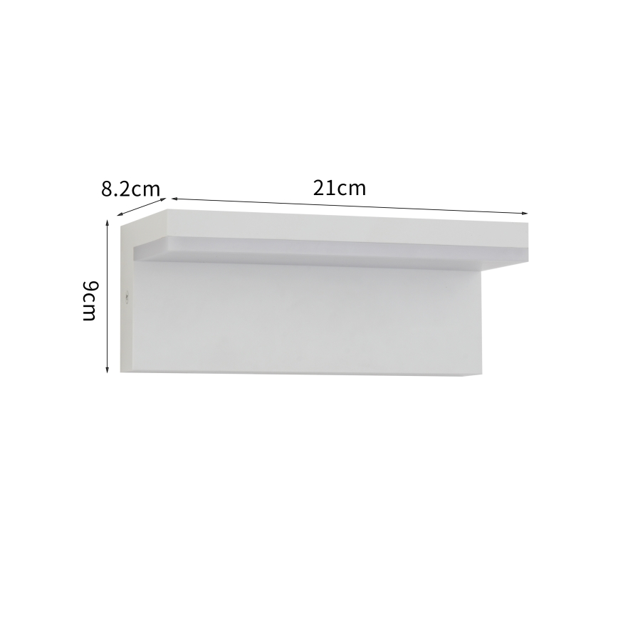 Brilagi - LED външно стенно осветително тяло TESSI LED/10W/230V бяло IP54