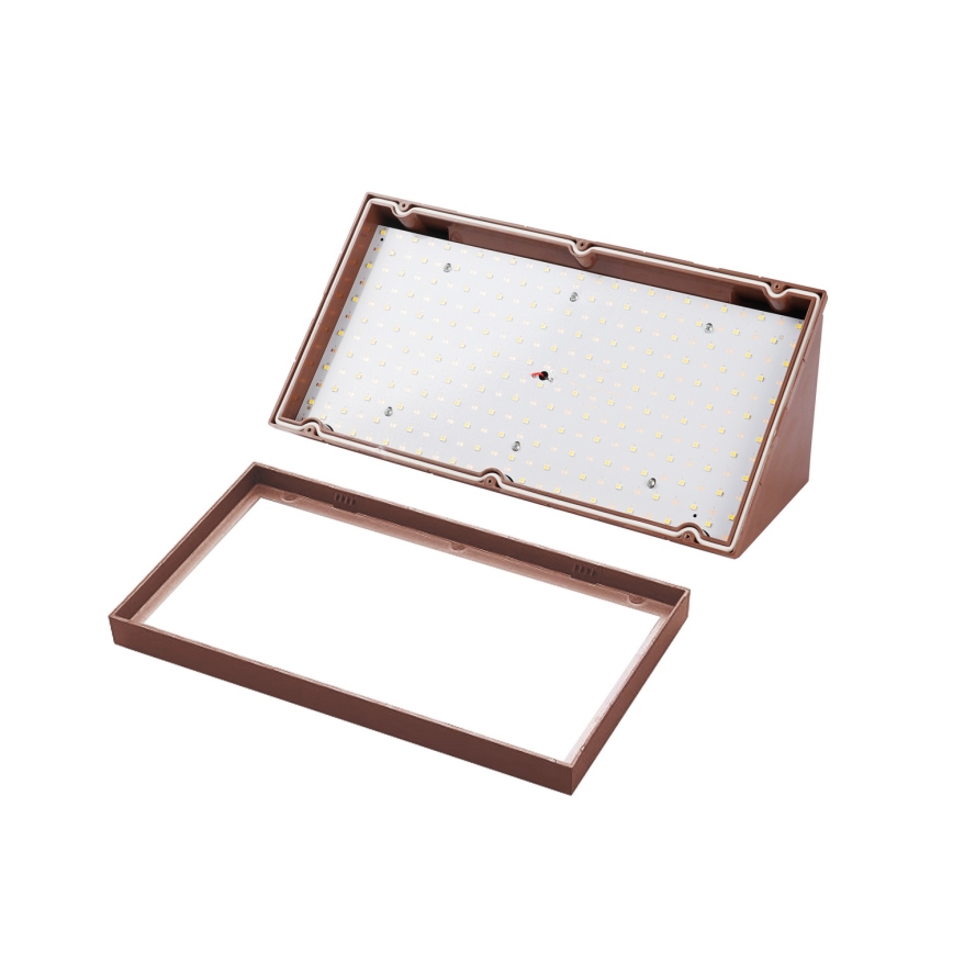 Brilagi - LED външно стенно осветително тяло TRIANGLE LED/20W/230V кафяво IP65