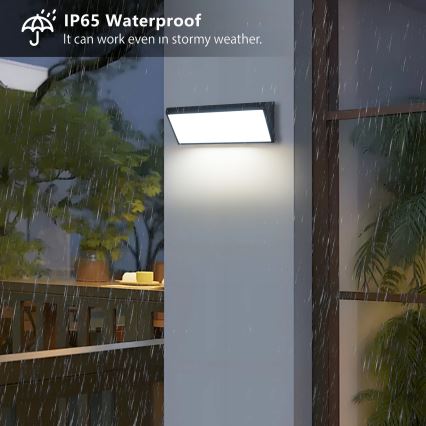 Brilagi - LED външно стенно осветително тяло TRIANGLE LED/42W/230V 45 см черно IP65