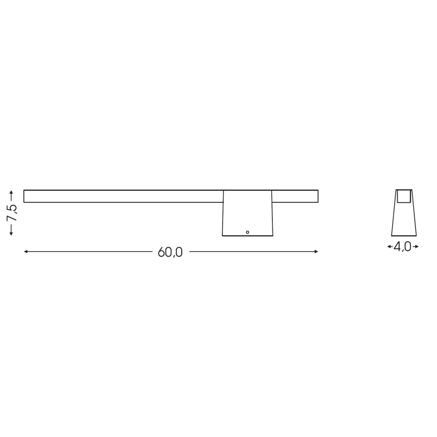 BRILAGI - LED Външно стенно осветително тяло VELORA LED/9W/230V 60 cm IP44 черно
